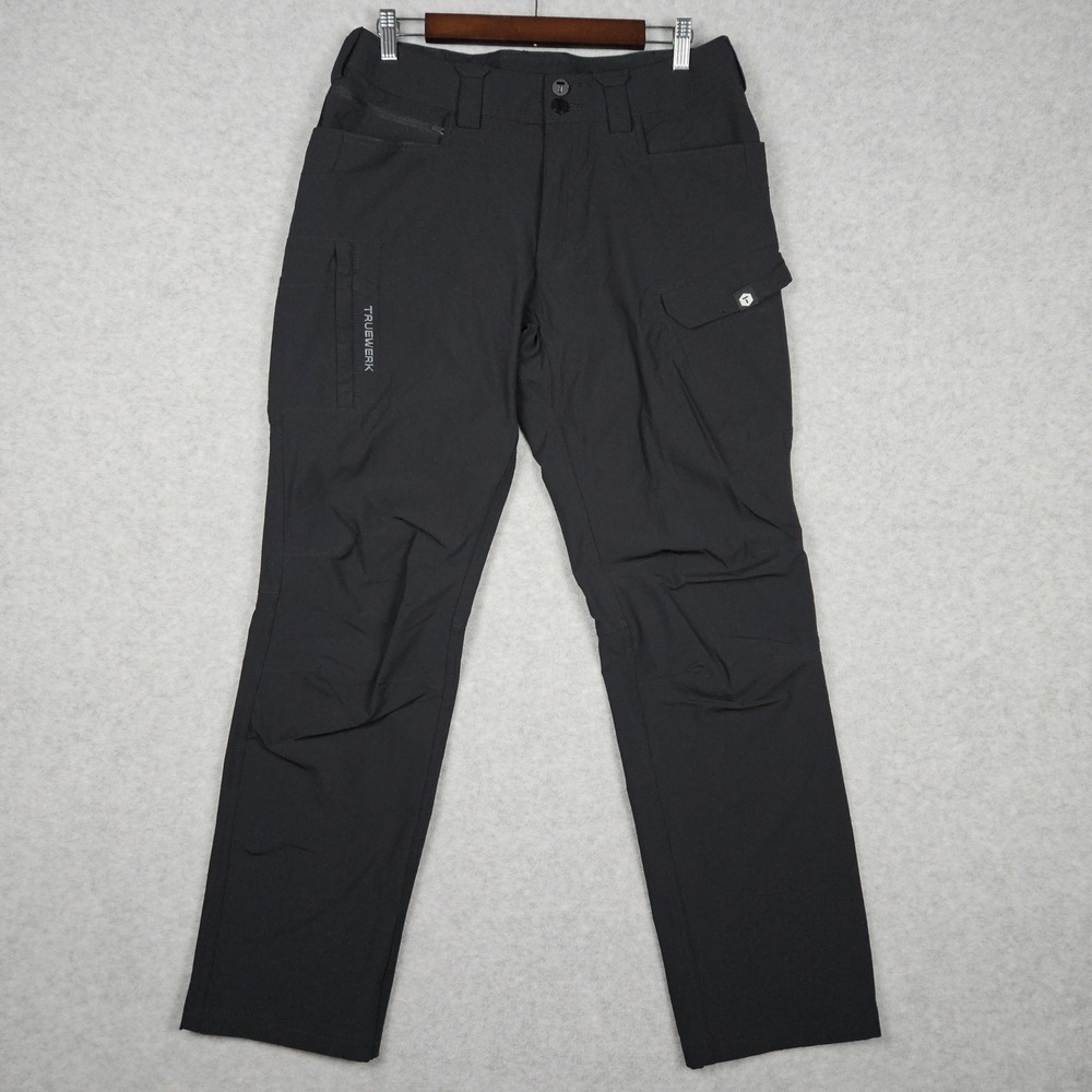 Truewerk (Men's 32x32) Black Pants T1 Werkpant Technical Cargo Utility Workwear